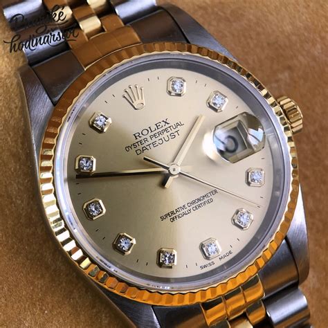 rolex datejust bicolor 1994 voll restauriert|rolex datejust modell.